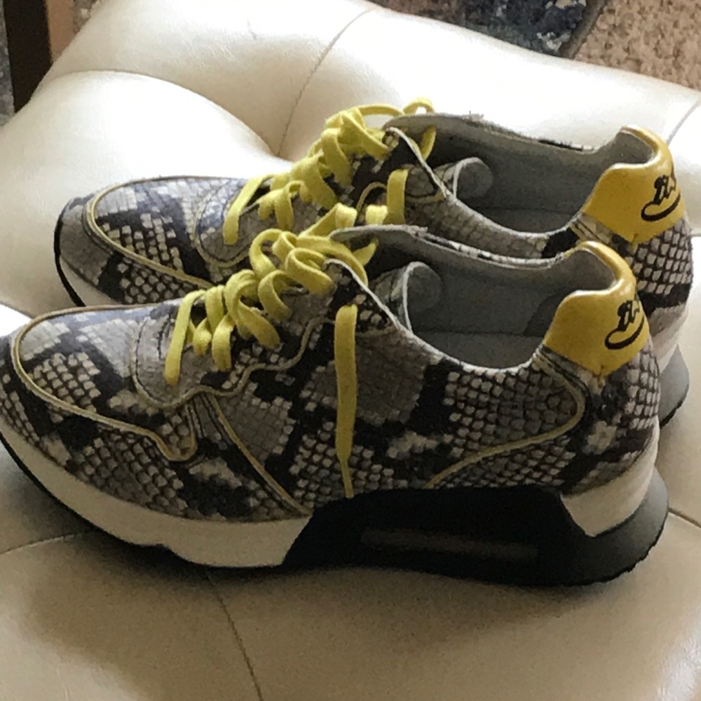 Ash Snakeskin Sneakers